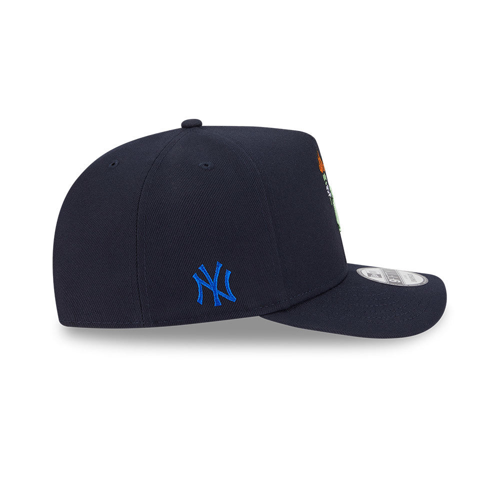 New York Yankees New Era CARTOON SERIES A-Frame 9Fifty Snapback MLB Hat - Navy