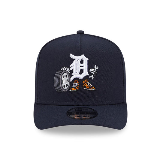 Detroit Tigers New Era CARTOON SERIES A-Frame 9Fifty Snapback MLB Hat -Navy