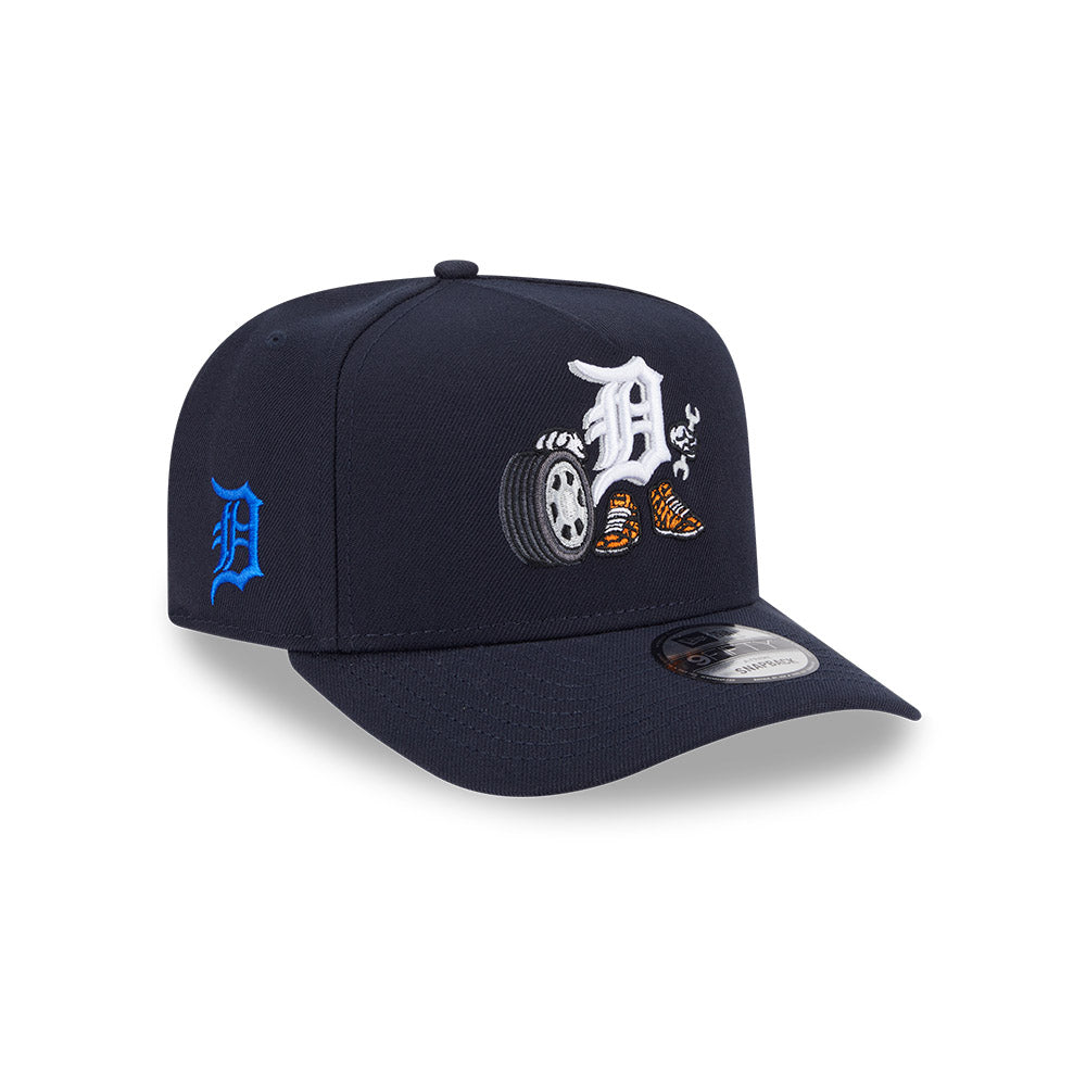 Detroit Tigers New Era CARTOON SERIES A-Frame 9Fifty Snapback MLB Hat -Navy