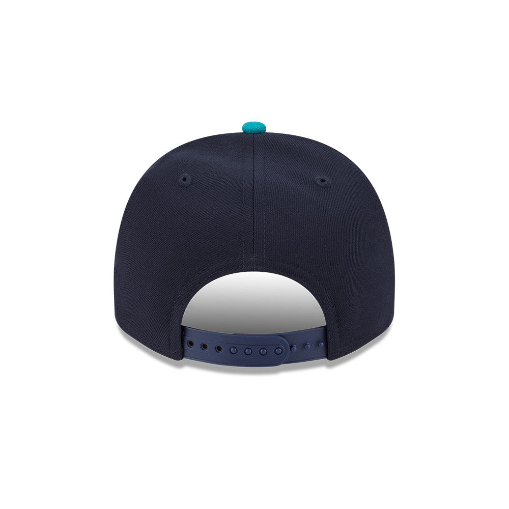 Seattle Mariners New Era CARTOON SERIES A-Frame 9Fifty Snapback MLB Hat - Navy/Teal