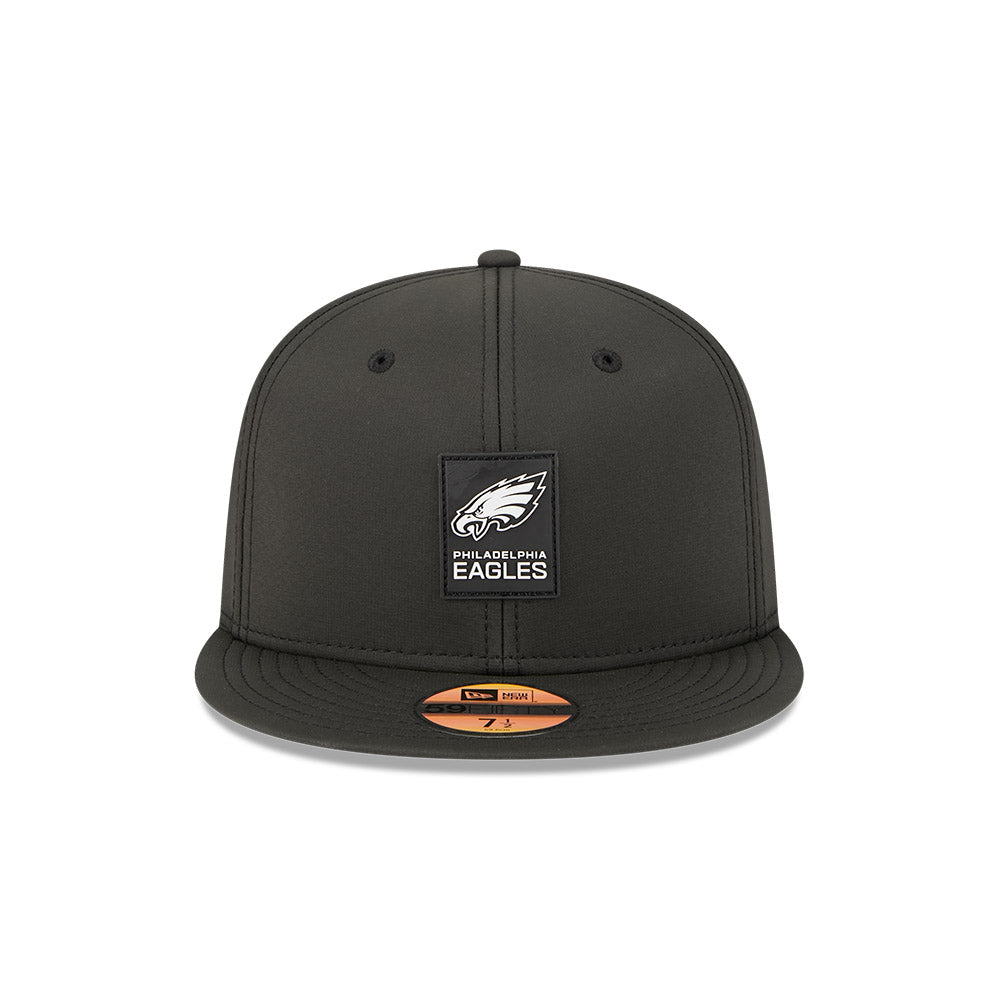 Philadelphia Eagles New Era 2025 Official NFL Sideline 59FIFTY Fitted Hat - Black