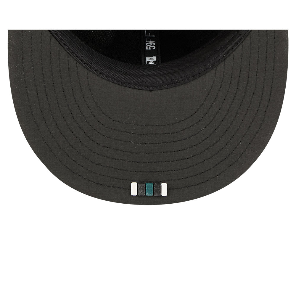 Philadelphia Eagles New Era 2025 Official NFL Sideline 59FIFTY Fitted Hat - Black