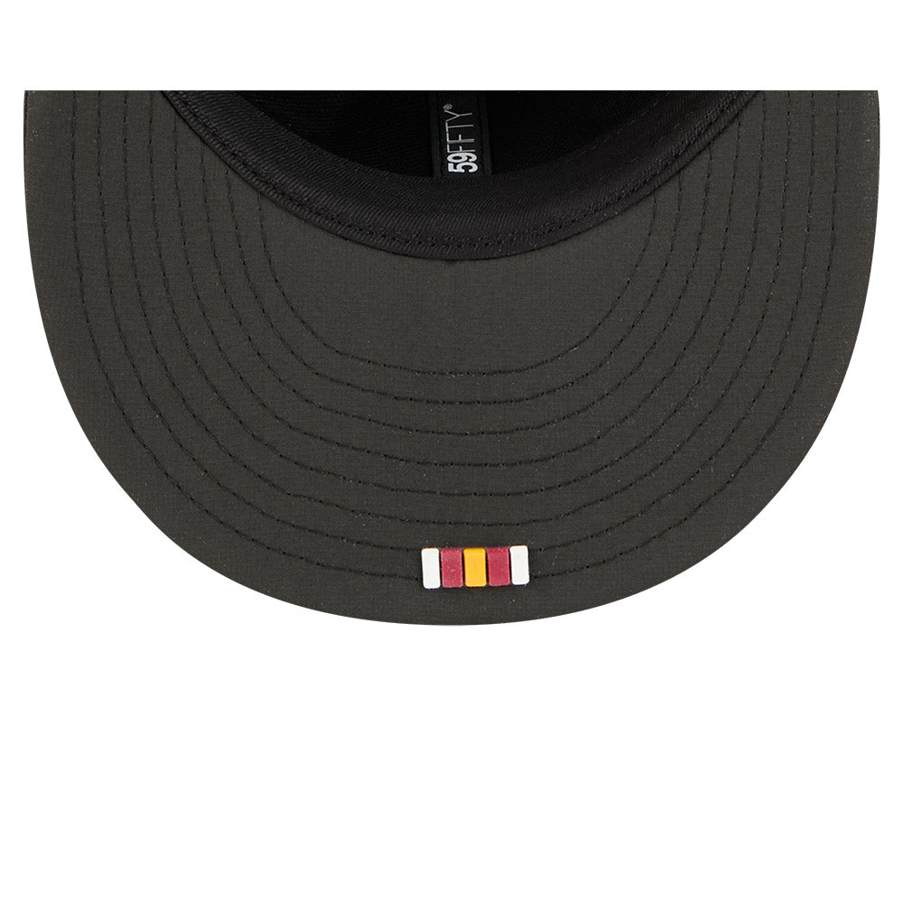 Washington Commanders New Era 2025 Official NFL Sideline 59FIFTY Fitted Hat - Black