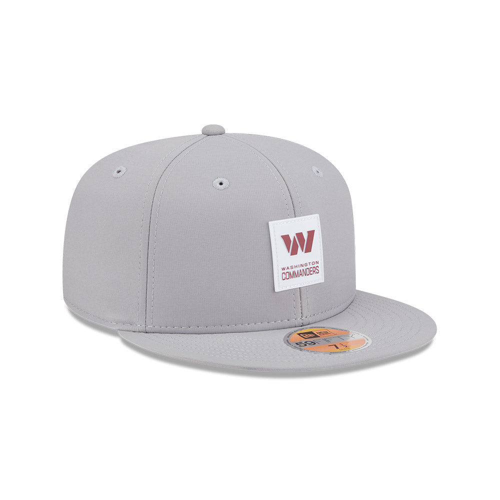 Washington Commanders New Era 2025 Official NFL Sideline 59FIFTY Fitted Hat - Gray