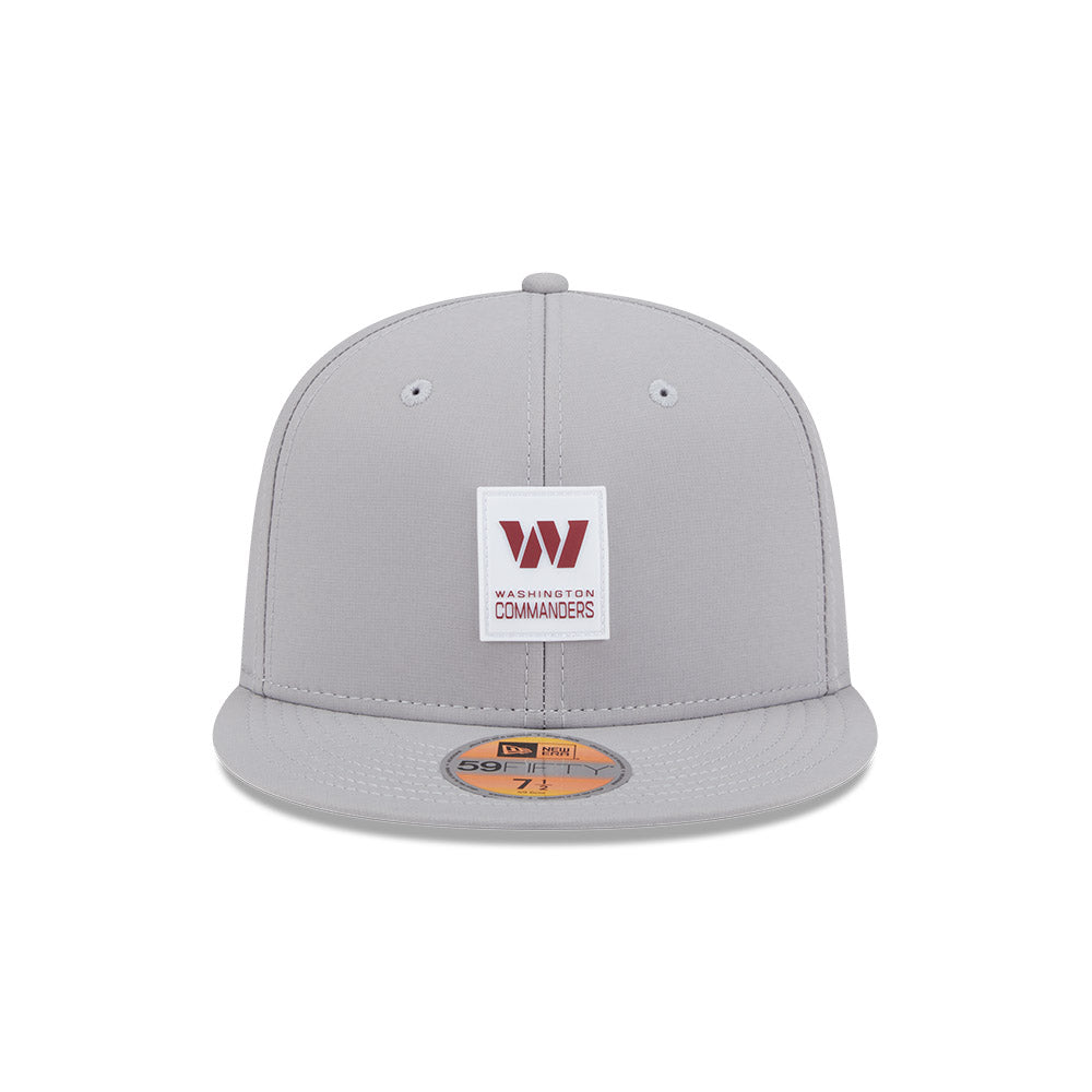 Washington Commanders New Era 2025 Official NFL Sideline 59FIFTY Fitted Hat - Gray
