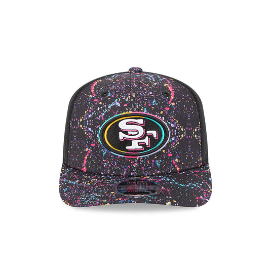 San Francisco 49ers New Era 2025 NFL Crucial Catch 9SEVENTY Adjustable Hat - Black