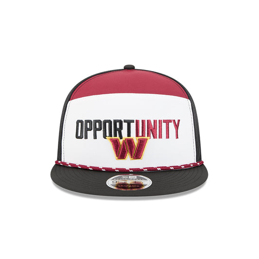 Washington Commanders New Era 2025 Inspire Change Split Panel 9FIFTY Snapback Hat - White/Black/Burgundy