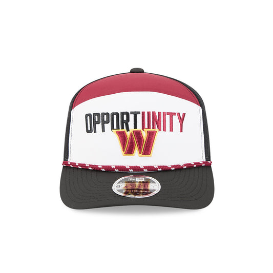 Washington Commanders New Era 2025 Inspire Change Split Panel 9SEVENTY Snapback Hat - White/Black/Burgundy