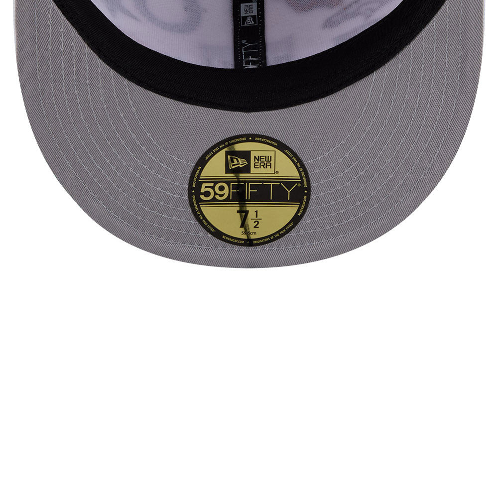 NFL New Era ALL OVER LOGO Exclusive 59Fifty Fitted Hat - White/Team Color