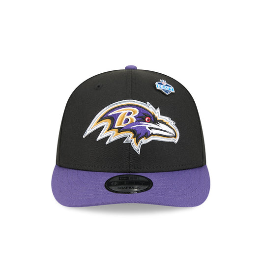Baltimore Ravens New Era 2026 NFL Draft On Stage Pre-Curved 9FIFTY Snapback Hat - Purple/Black