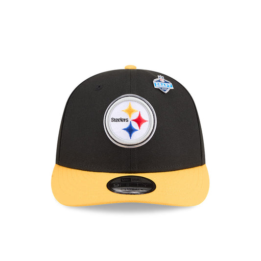 Pittsburgh Steelers New Era 2026 NFL Draft On Stage Pre-Curved 9FIFTY Snapback Hat - Black/Yellow