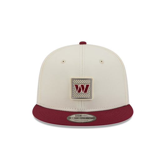 Washington Commanders New Era 2026 NFL Training Camp 9FIFTY Adjustable Hat - Cream/Burgundy