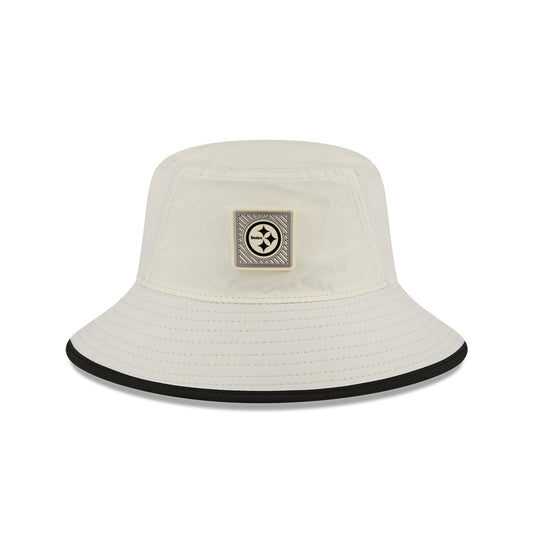 Pittsburgh Steelers New Era 2026 NFL Training Camp Sport Bucket Hat - Cream