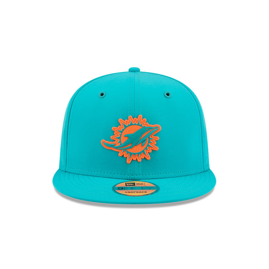 Miami Dolphins New Era 2026 NFL Sideline 9FIFTY Snapback Hat - Aqua