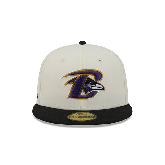 Baltimore Ravens "DECEPTOR" Exclusive New Era 59Fifty Fitted Hat - Chrome/Black