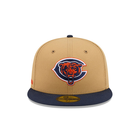 Chicago Bears "DECEPTOR" Exclusive New Era 59Fifty Fitted Hat - Bronze/Navy