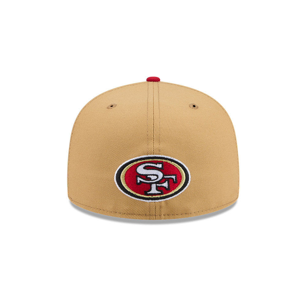 San Francisco 49ers "DECEPTOR" Exclusive New Era 59Fifty Fitted Hat - Bronze/Scarlet