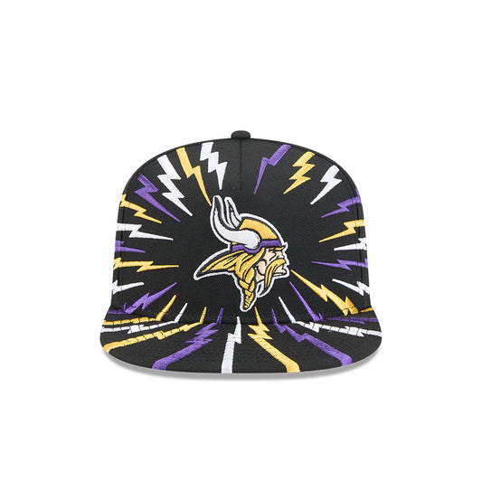 Minnesota Vikings New Era "THE BOLT" 9Fifty A-Frame Snapback NFL Hat - Black