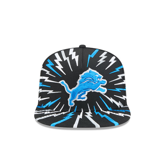 Detroit Lions New Era "THE BOLT" 9Fifty A-Frame Snapback NFL Hat - Black