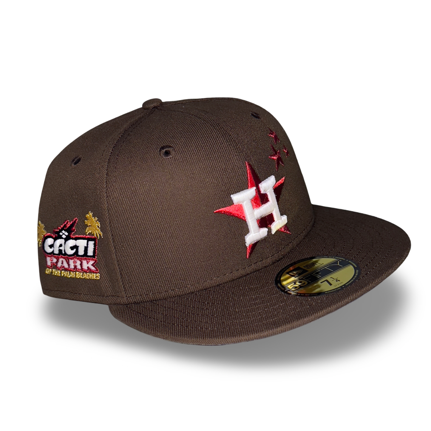 Houston Astros "713 CACTI PARK" Exclusive New Era 59Fifty Fitted Hat - Walnut