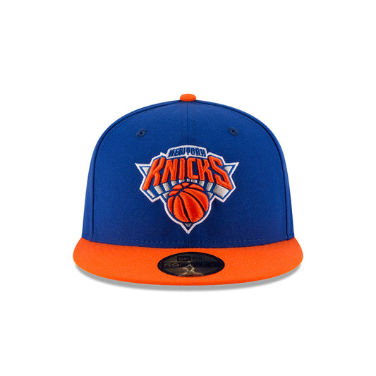 New York Knicks New Era NBA CLASSIC 59FIFTY 2Tone Fitted Hat - Royal/Orange