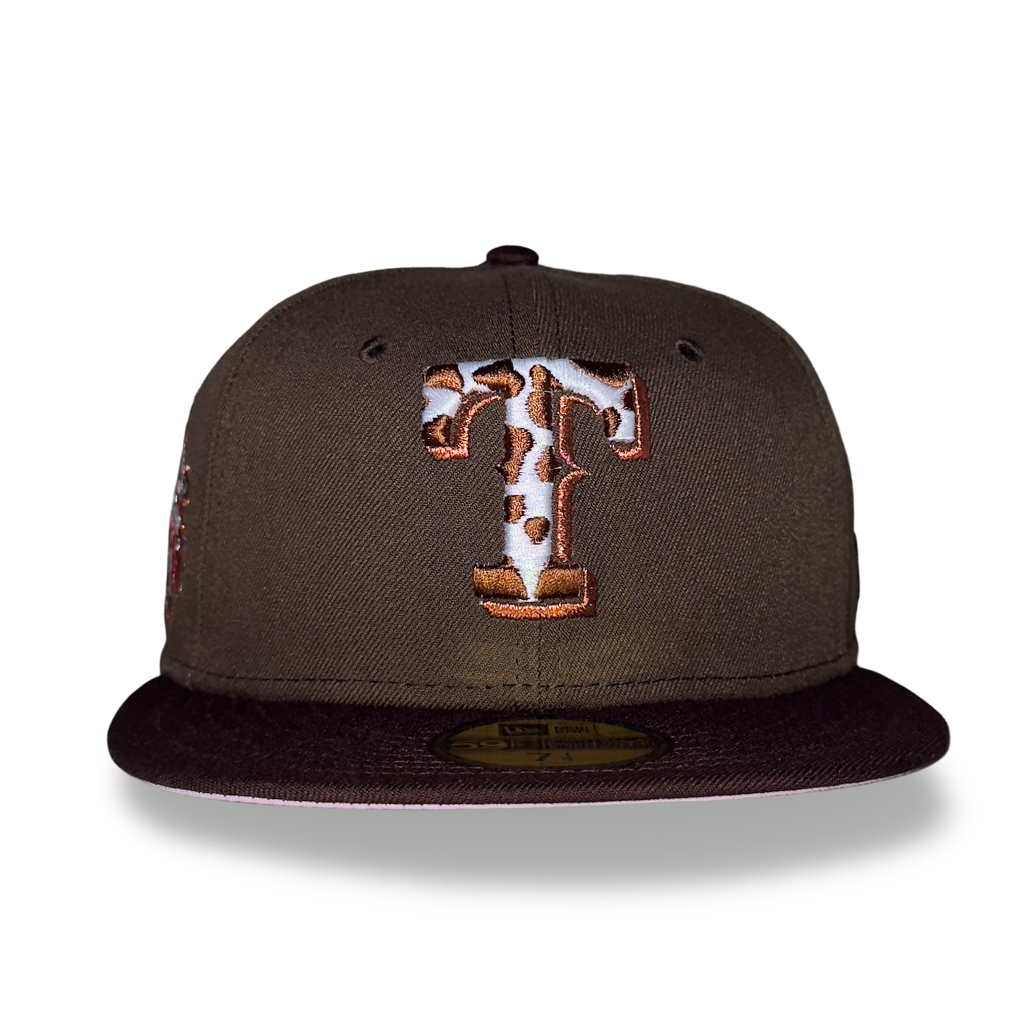 Texas Rangers "NEAPOLITAN" Exclusive New Era 59Fifty Fitted Hat - Walnut Pinky