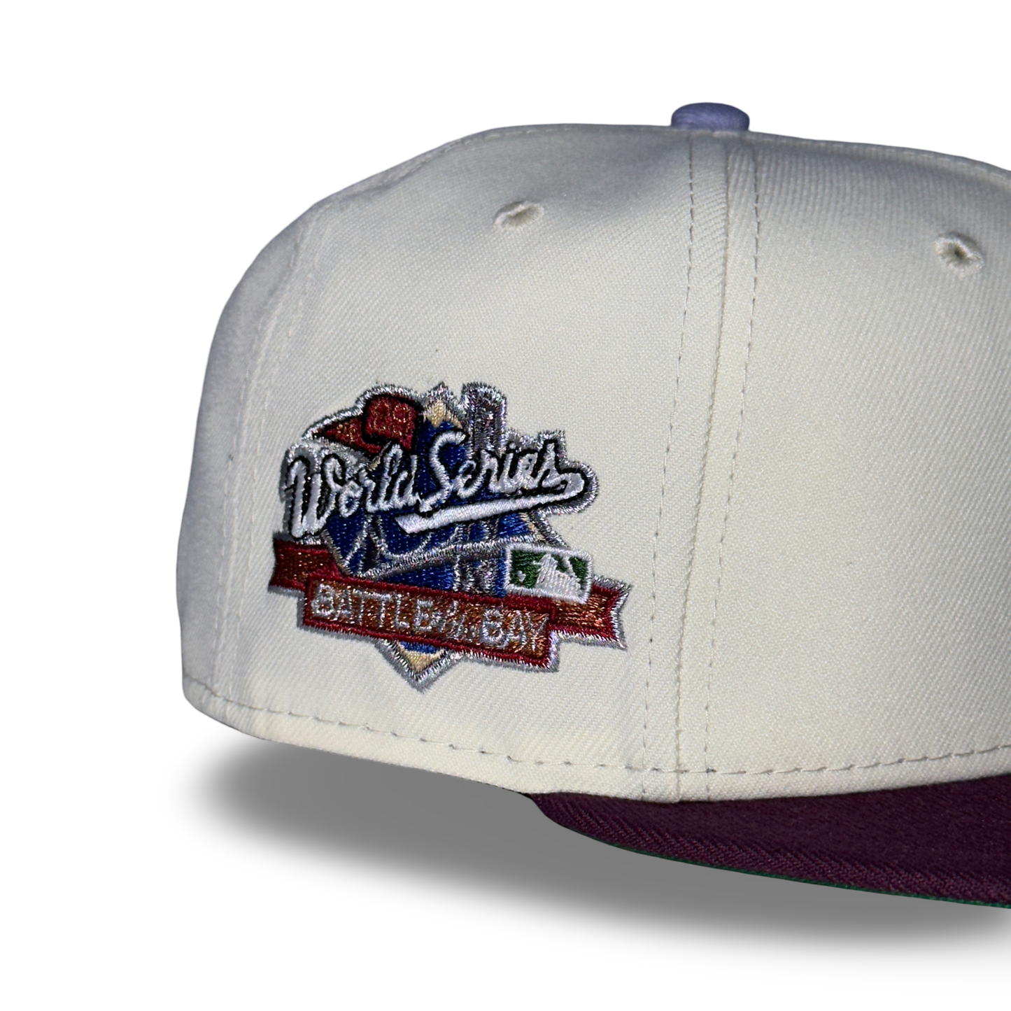 Oakland Athletics "BAY CONNECT" Exclusive New Era 59Fifty Fitted Hat - Chrome/Plum