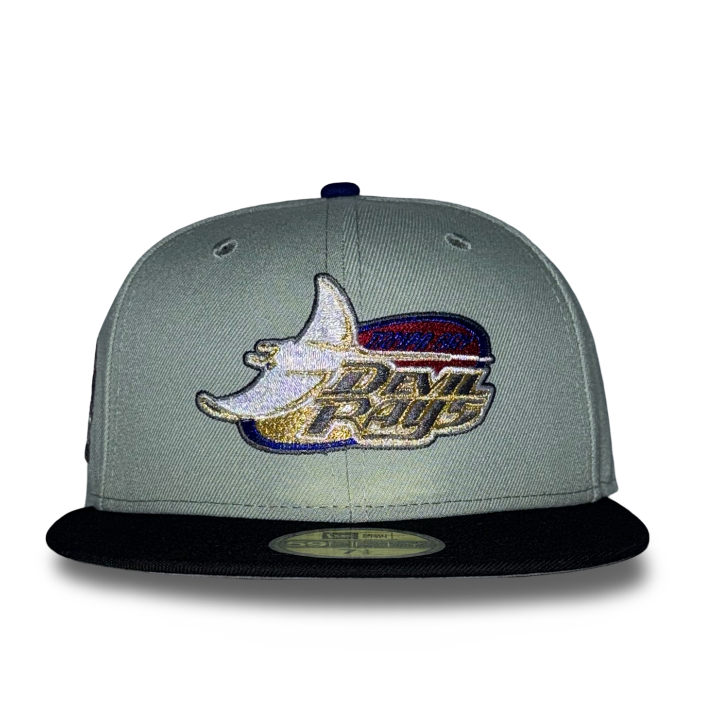 Tampa Bay Devil Rays "IRIDESCENT SCALES" Exclusive New Era 59Fifty Fitted Hat - Everest/Black