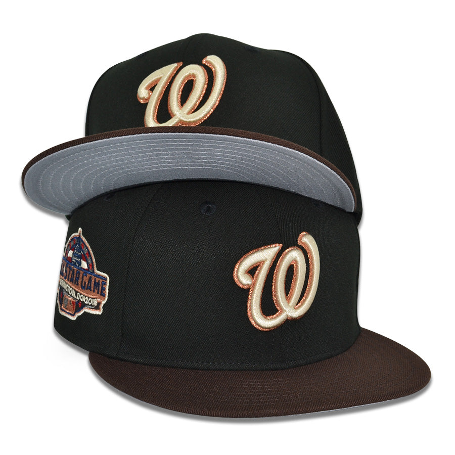 Washington Nationals "THE WITCHER" Exclusive New Era 59Fifty Fitted Hat - Black/Burntwood