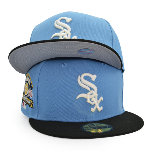 Chicago White Sox 1990 ALL-STAR GAME Exclusive New Era 59Fifty Fitted Hat - Sky/Black