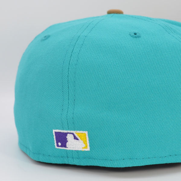 Washington Nationals DC 2008 INAUGURAL SEASON Exclusive New Era 59Fifty Fitted Hat - Teal/Khaki
