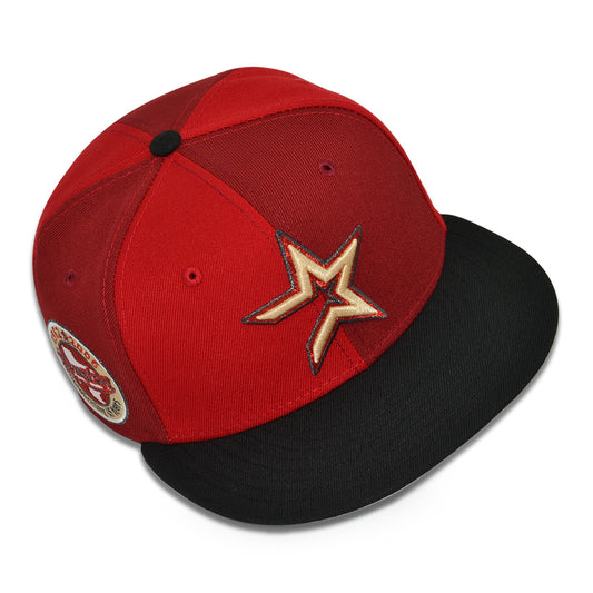 Houston Astros "BRICK PINWHEEL" Exclusive New Era 59Fifty Fitted Hat - Red/Brick/Black