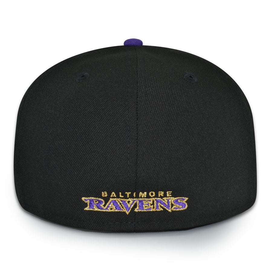 Baltimore Ravens "BALL HAWK" Exclusive New Era 59Fifty Fitted Hat - Black/Burntwood
