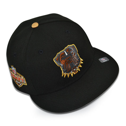 Cleveland Browns "TOPP DOGG" Exclusive New Era 59Fifty Fitted Hat - Black