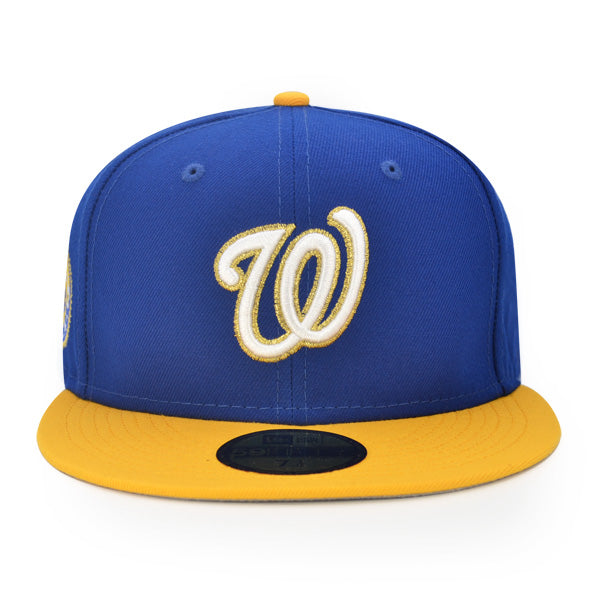 Washington Nationals 2008 INAUGURAL SEASON Exclusive New Era 59Fifty Fitted Hat - Lt.Royal/AGold