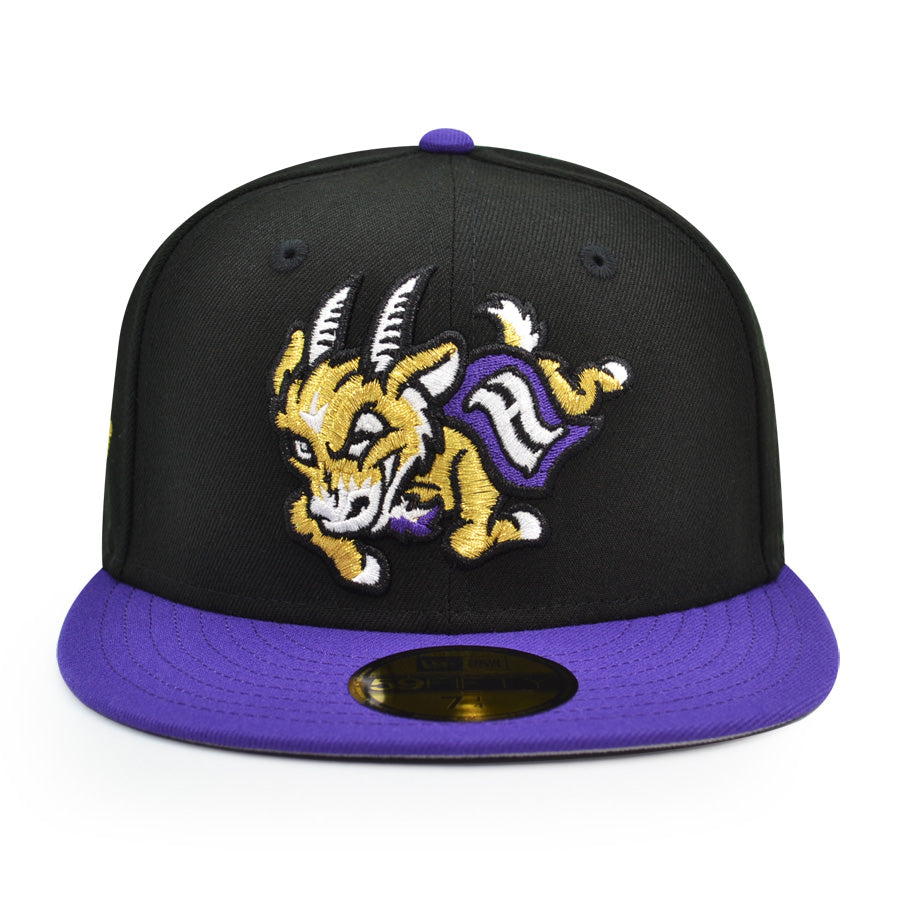 Hartford Yard Goats MILB Exclusive New Era 59Fifty Fitted Hat - Black/Purple