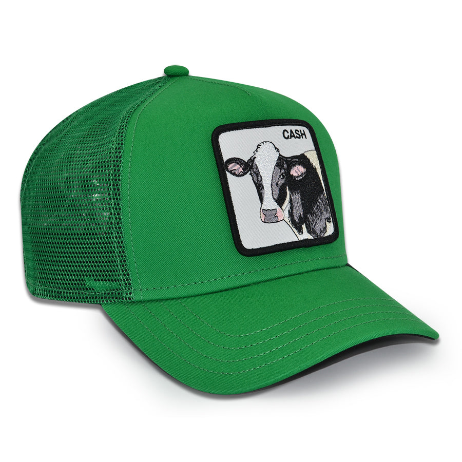 THE CASH COW Goorin Bros Mesh Trucker Snapback Hat - Green