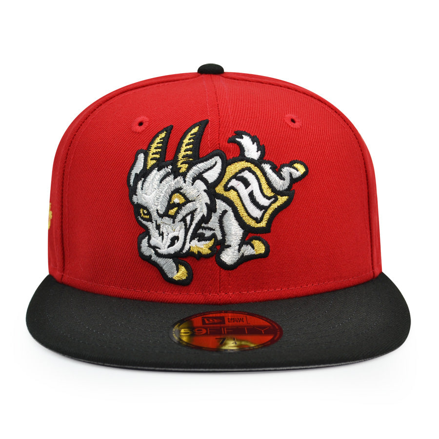 Hartford Yard Goats MILB Exclusive New Era 59Fifty Fitted Hat - Red/Black