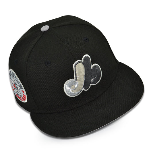 Montreal Expos "EVERYDAY EXPOS" Exclusive New Era 59Fifty Fitted Hat - Black