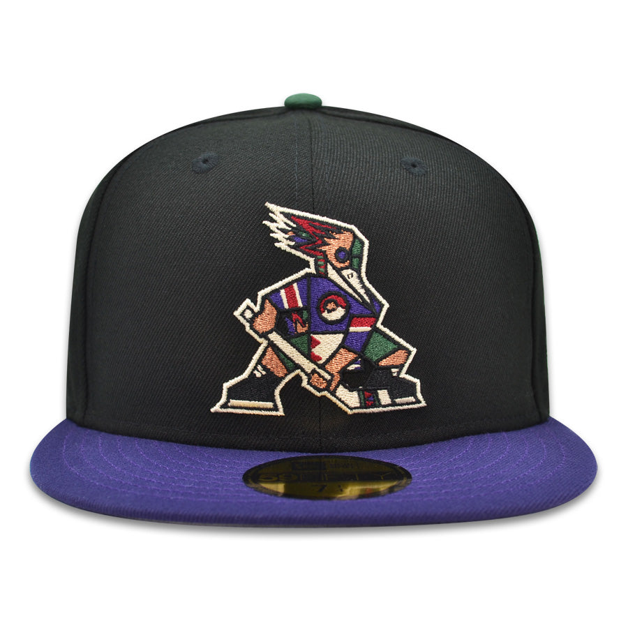 Tucson Roadrunners 5TH ANNIVERSARY Exclusive New Era 59Fifty AHL Fitted Hat - Black/Purple