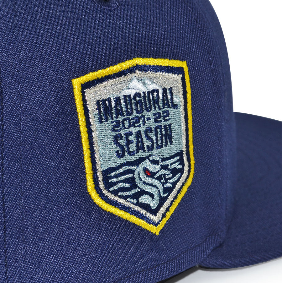 Seattle Kraken "CAP'N KRAKEN" Exclusive New Era 59Fifty Fitted Hat - Navy