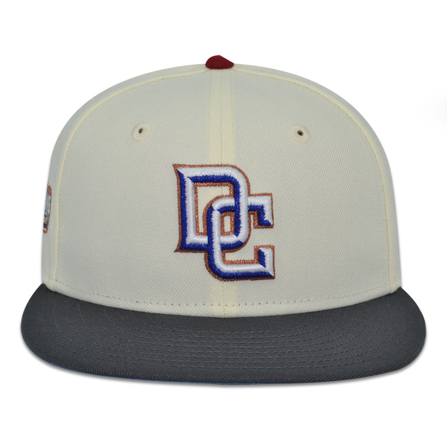Washington Nationals DC "DA CAPO" Exclusive New Era 59Fifty Fitted Hat - Chrome/Graphite