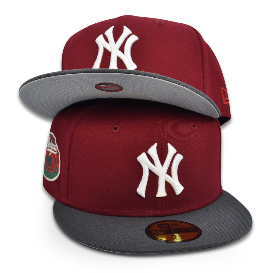 New York Yankees "THE ROSE THAT GREW FROM CONCRETE" Exclusive New Era 59Fifty Fitted Hat - Cardinal/Maroon