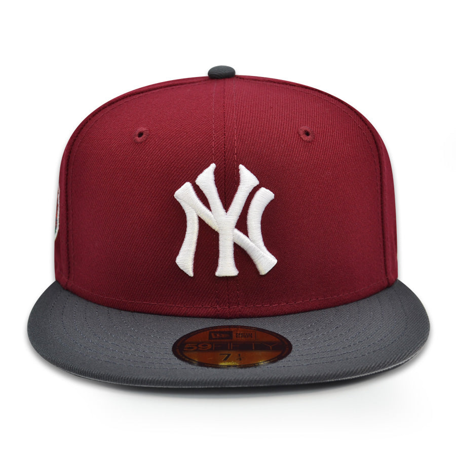 New York Yankees "THE ROSE THAT GREW FROM CONCRETE" Exclusive New Era 59Fifty Fitted Hat - Cardinal/Maroon