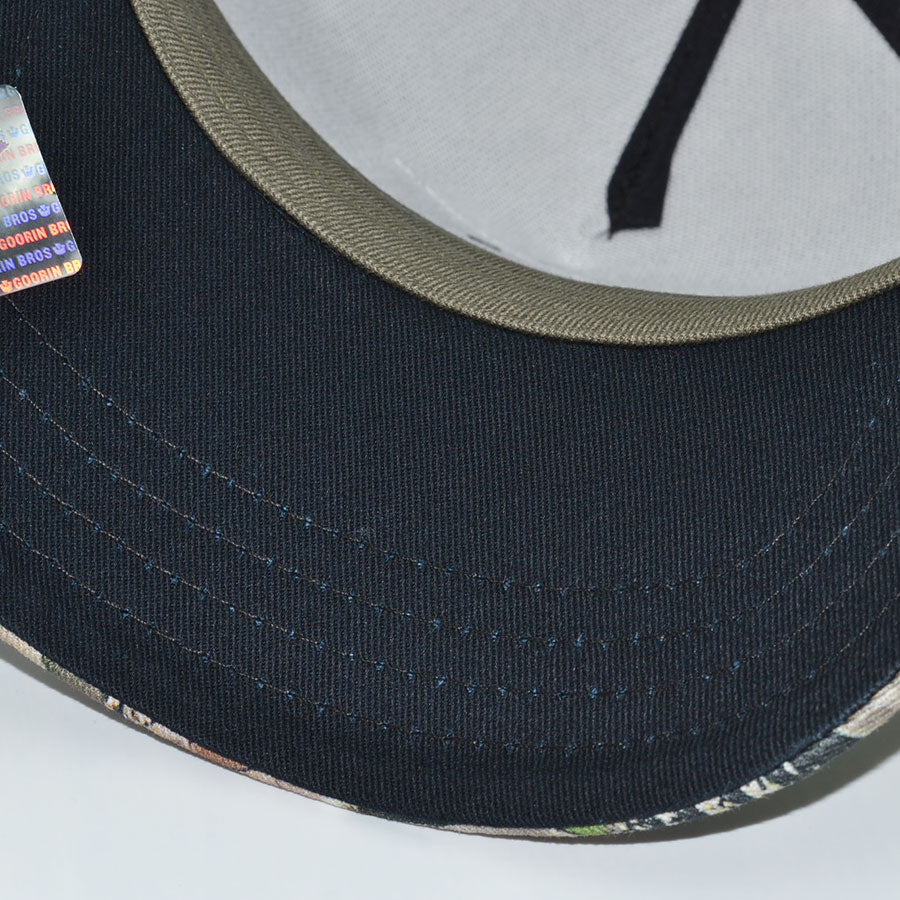 THE DECEPTIVE PIT BULL Goorin Bros Mesh Trucker Snapback Hat - Real Tree Camo/Black