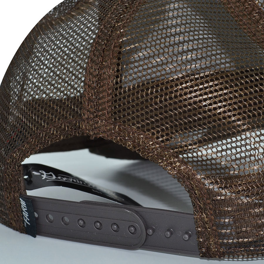 THE TOP BOSS APE Goorin Bros Mesh Trucker Snapback Hat -Special Brown