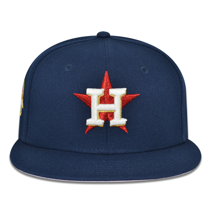 Houston Astros "BDAY DROP" Exclusive New Era 59Fifty Fitted Hat - Navy/Pinky UV