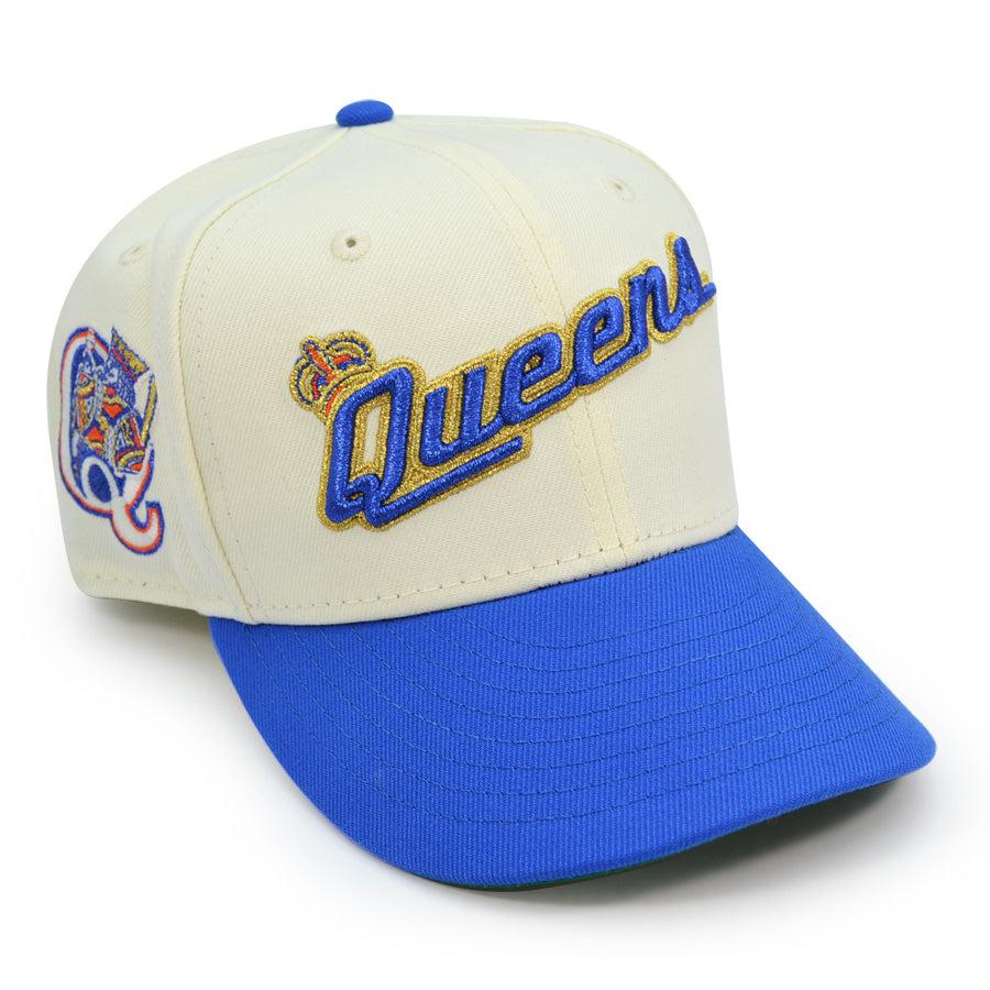 Queens City Kings MILB Exclusive New Era 59Fifty Fitted Hat - Chrome/Royal