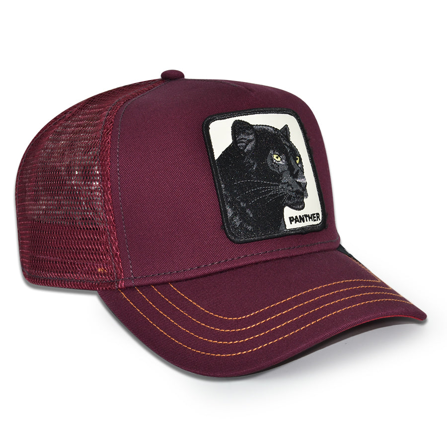 THE PANTHERS STRIKE Goorin Bros Mesh Trucker Snapback Hat - Maroon