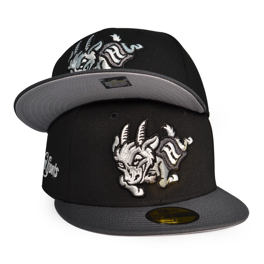 Hartford Yard Goats MILB Exclusive New Era 59Fifty Fitted Hat - Black/Gray